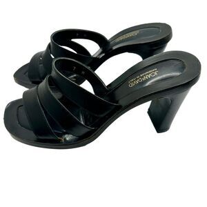 Joan & David Handmade Italian Black Women's Heeled Sandals Size 7